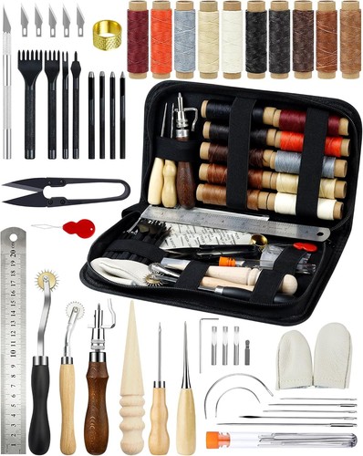 Leather working tools craft - working,