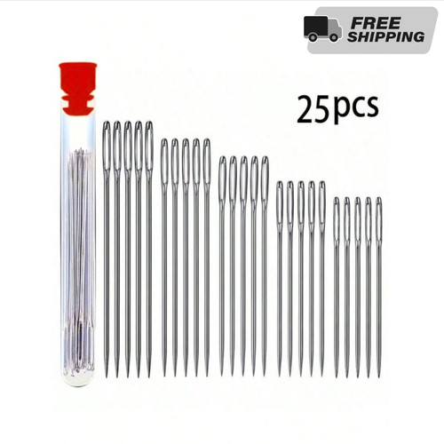 25x big eye needles assorted - big,